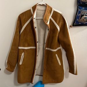 Reversible teddy jacket